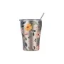 INSULATED COFFEE MUG SAVE THE AEGEAN 350ml SILVER BOTANIC
