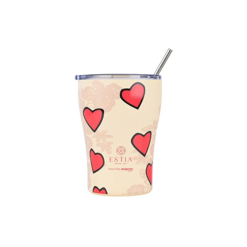 ESTIA ΘΕΡΜΟΣ COFFEE MUG SAVE THE AEGEAN 350ml TENDER LACE