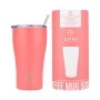 INSULATED COFFEE MUG SAVE THE AEGEAN 500ml FUSION CORAL