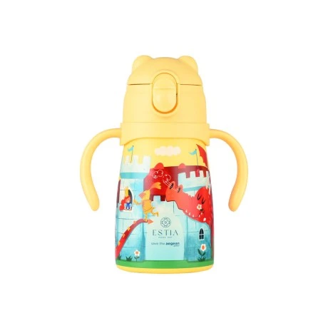 INSULATED KIDS BOTTLE BUBBLE BOTTLE SAVE THE AEGEAN 300ml FORTRESS DRAGON