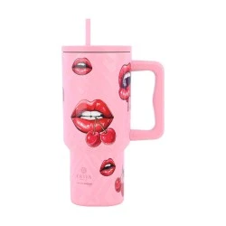 ESTIA ΘΕΡΜΟΣ STRAW TUMBLER XL SAVE THE AEGEAN 900ml BLUSH POP ESTIA ΘΕΡΜΟΣ STRAW TUMBLER XL SAVE THE AEGEAN 900ml BLUSH POP