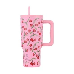 ESTIA ΘΕΡΜΟΣ STRAW TUMBLER XL SAVE THE AEGEAN 900ml CHERRY ROSE ESTIA ΘΕΡΜΟΣ STRAW TUMBLER XL SAVE THE AEGEAN 900ml CHERRY ROSE