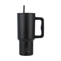 ESTIA ΘΕΡΜΟΣ STRAW TUMBLER XL SAVE THE AEGEAN 900ml MIDNIGHT BLACK ESTIA ΘΕΡΜΟΣ STRAW TUMBLER XL SAVE THE AEGEAN 900ml MIDNIGHT BLACK