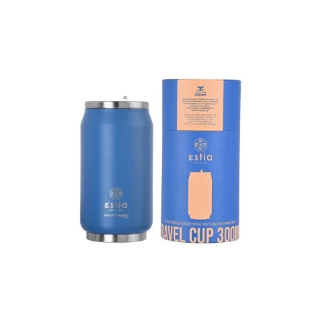 INSULATED TRAVEL CUP SAVE THE AEGEAN  300ml DENIM BLUE