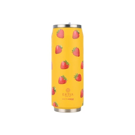 INSULATED BOTTLE TRAVEL CUP SAVE THE AEGEAN 500ml BERRY BRIGHT