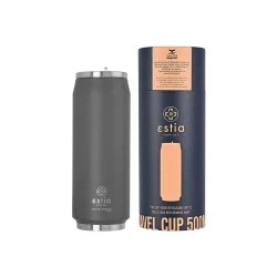 ESTIA ΘΕΡΜΟΣ TRAVEL CUP SAVE THE AEGEAN 500ml FJORD GREY ESTIA ΘΕΡΜΟΣ TRAVEL CUP SAVE THE AEGEAN 500ml FJORD GREY