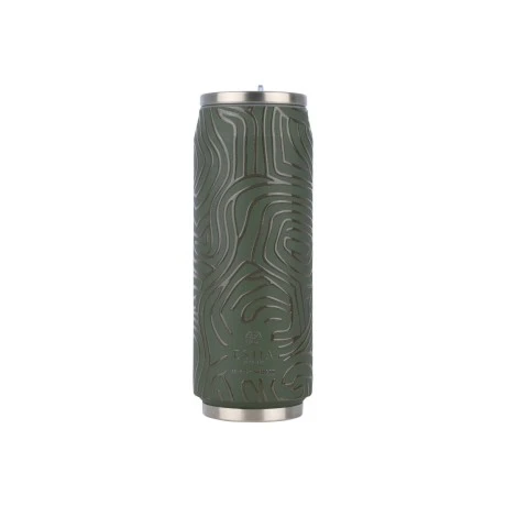 INSULATED BOTTLE TRAVEL CUP SAVE THE AEGEAN 500ml OLIVE FLOW