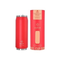 ESTIA ΘΕΡΜΟΣ TRAVEL CUP SAVE THE AEGEAN 500ml SCARLET RED ESTIA ΘΕΡΜΟΣ TRAVEL CUP SAVE THE AEGEAN 500ml SCARLET RED