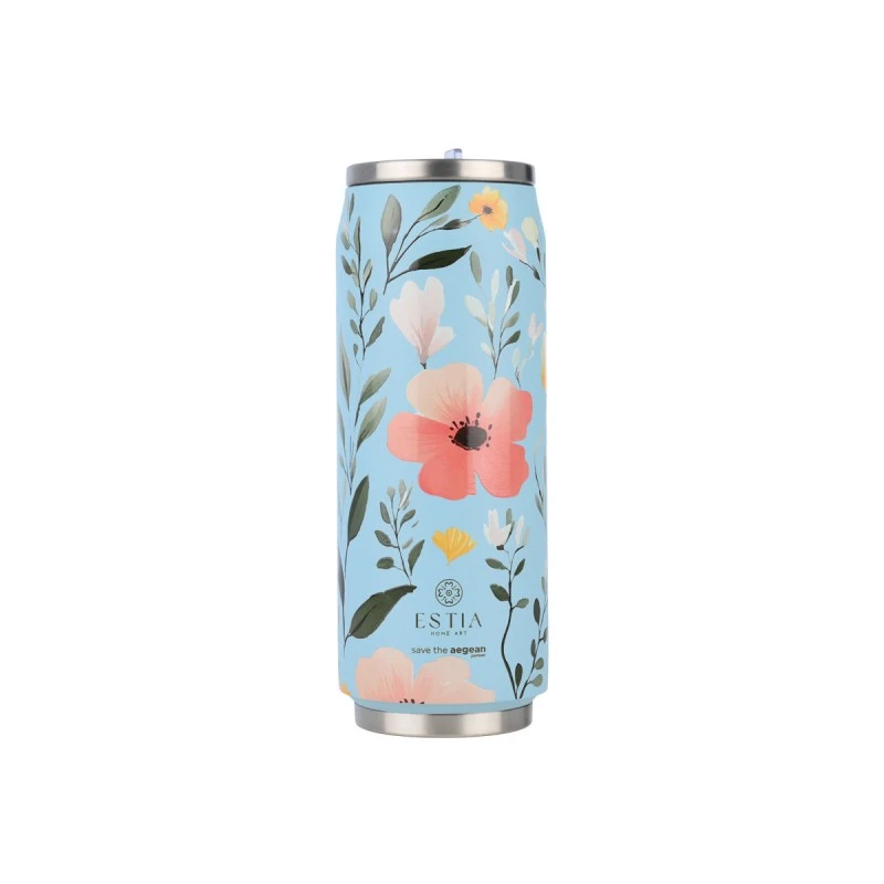 INSULATED BOTTLE TRAVEL CUP SAVE THE AEGEAN 500ml SKY GARDEN