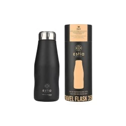 INSULATED BOTTLE TRAVEL FLASK SAVE THE AEGEAN 350ml MIDNIGHT BLACK INSULATED BOTTLE TRAVEL FLASK SAVE THE AEGEAN 350ml MIDNIGHT BLACK