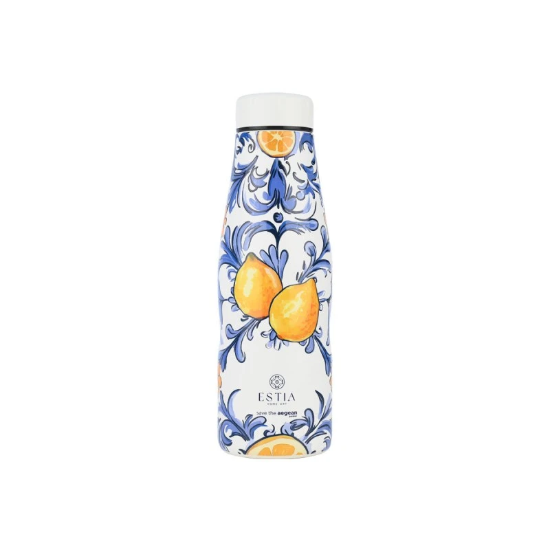 INSULATED BOTTLE TRAVEL FLASK SAVE THE AEGEAN 500ml AMALFI COAST