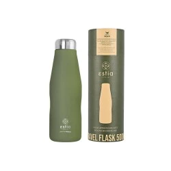 INSULATED BOTTLE TRAVEL FLASK SAVE THE AEGEAN 500ml FOREST SPIRIT INSULATED BOTTLE TRAVEL FLASK SAVE THE AEGEAN 500ml FOREST SPIRIT