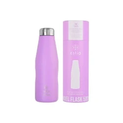 INSULATED BOTTLE TRAVEL FLASK SAVE THE AEGEAN 500ml LAVENDER PURPLE INSULATED BOTTLE TRAVEL FLASK SAVE THE AEGEAN 500ml LAVENDER PURPLE