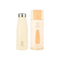 ESTIA ΘΕΡΜΟΣ TRAVEL FLASK SAVE THE AEGEAN 500ml LILY WHITE ESTIA ΘΕΡΜΟΣ TRAVEL FLASK SAVE THE AEGEAN 500ml LILY WHITE