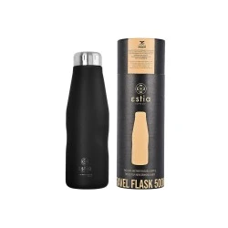 INSULATED BOTTLE TRAVEL FLASK SAVE THE AEGEAN 500ml MIDNIGHT BLACK INSULATED BOTTLE TRAVEL FLASK SAVE THE AEGEAN 500ml MIDNIGHT BLACK