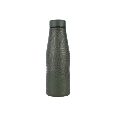 INSULATED BOTTLE TRAVEL FLASK SAVE THE AEGEAN 500ml OLIVE FLOW
