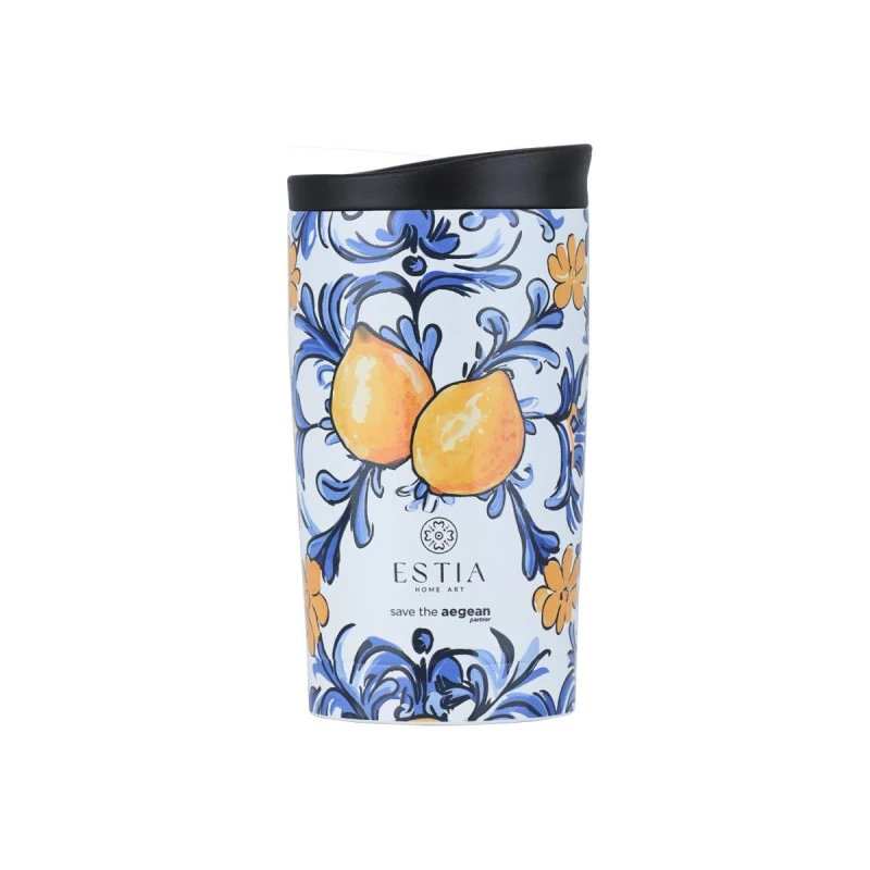 INSULATED TRAVEL MUG SAVE THE AEGEAN 350ml AMALFI COAST