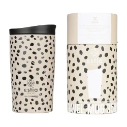 ESTIA ΘΕΡΜΟΣ TRAVEL MUG SAVE THE AEGEAN 350ml LEOPARD TAUPE ESTIA ΘΕΡΜΟΣ TRAVEL MUG SAVE THE AEGEAN 350ml LEOPARD TAUPE