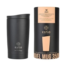 INSULATED TRAVEL MUG SAVE THE AEGEAN 350ml MIDNIGHT BLACK INSULATED TRAVEL MUG SAVE THE AEGEAN 350ml MIDNIGHT BLACK