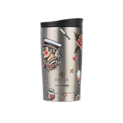 ESTIA ΘΕΡΜΟΣ TRAVEL MUG SAVE THE AEGEAN 350ml OLD SCHOOL INK ESTIA ΘΕΡΜΟΣ TRAVEL MUG SAVE THE AEGEAN 350ml OLD SCHOOL INK