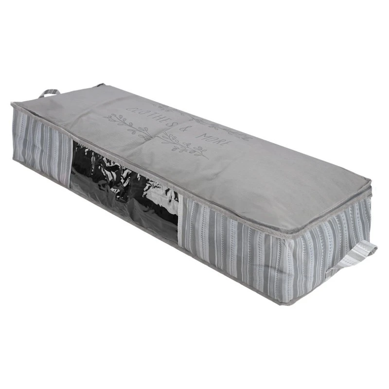 ESTIA ΘΗΚΗ ΑΠΟΘΗΚΕΥΣΗΣ NON WOVEN ΥΦΑΣΜΑΤΙΝΗ 100x50x20cm ΜΕ ΠΑΡΑΘΥΡΟ IVORY