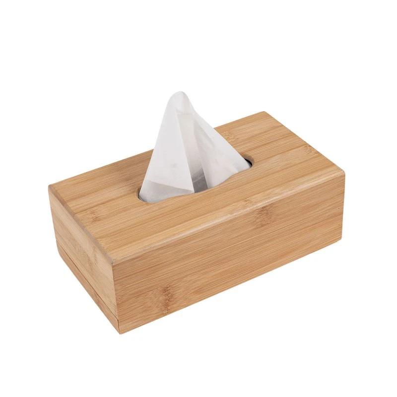 TISSUE HOLDER BAMBOO ESSENTIALS 24x14x8.5cm
