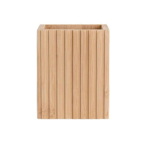 TOOTHBRUSH HOLDER BAMBOO ESSENTIALS  8.3x6.5x10.3cm RECTANGULAR
