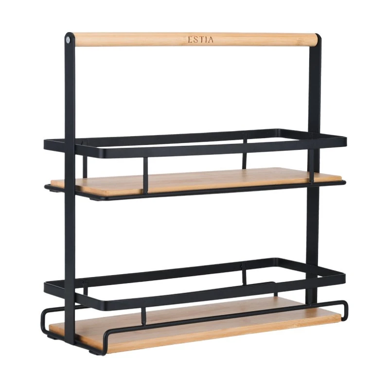 ORGANISATION CASE BAMBOO ESSENTIALS 2-TIER WITH HANDLE