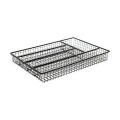 DRAWER ORGANIZER METAL BLACK METALLIC 36x26cm BLACK