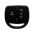 ESTIA ΤΟΣΤΙΕΡΑ BLACK &amp; INOX 2 ΘΕΣΕΩΝ 850w ΜΕ ΑΠΟΣΠΩΜΕΝΕΣ ΑΝΤΙΚΟΛΛΗΤΙΚΕΣ ΠΛΑΚΕΣ