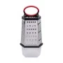 GRATER 6 SIDES STAINLESS STEEL 25cm WITH PLASTIC CONTAINER