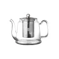 TEAPOT GLASS 1000ml WITH STAINLESS STEEL FILTER