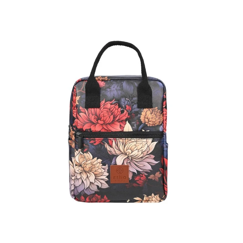 LUNCH BAG SAVE THE AEGEAN INSULATED 7lt MIDNIGHT BLOSSOM