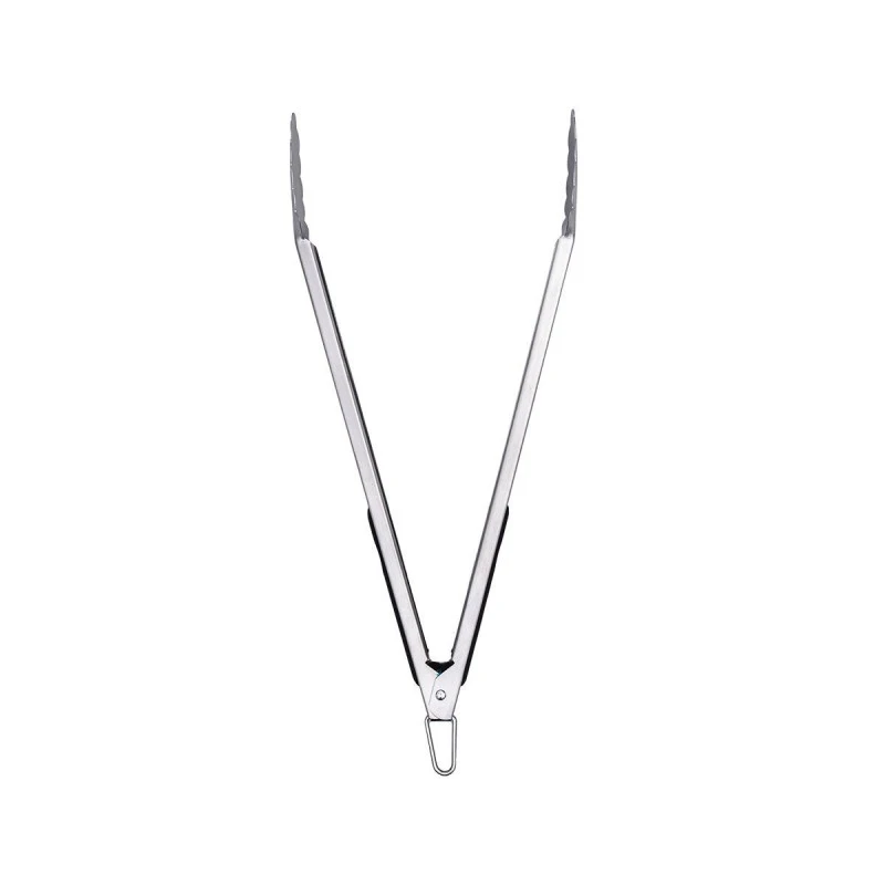 KITCHEN TONGS STAINLESS STEEL 38cm WITH SILICONE HANDLES