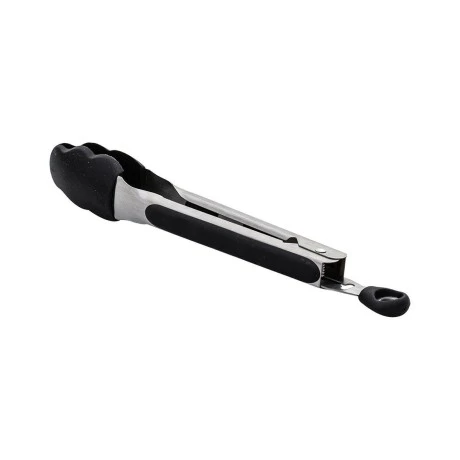 KITCHEN TONGS STAINLESS STEEL 27cm WITH SILICONE HANDLES