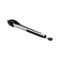 KITCHEN TONGS STAINLESS STEEL 35cm WITH SILICONE HANDLES