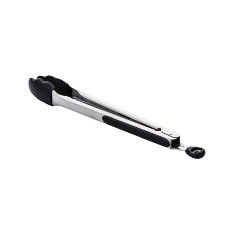 KITCHEN TONGS STAINLESS STEEL 35cm WITH SILICONE HANDLES