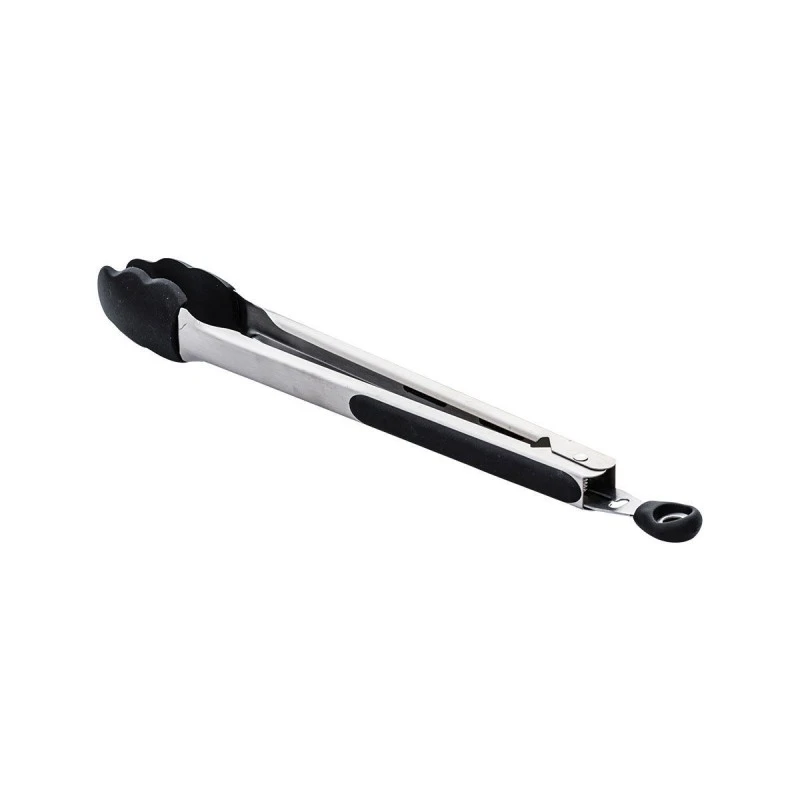 KITCHEN TONGS STAINLESS STEEL 35cm WITH SILICONE HANDLES
