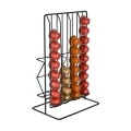 COFFEE CAPSULES &amp; PACKAGING HOLDER METAL BLACK METALLIC DOUBLE SIDED BLACK