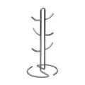 MUG RACK NICKEL ZINC ALLOY 6 HOOKS