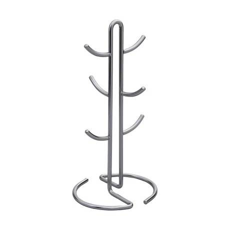 MUG RACK NICKEL ZINC ALLOY 6 HOOKS