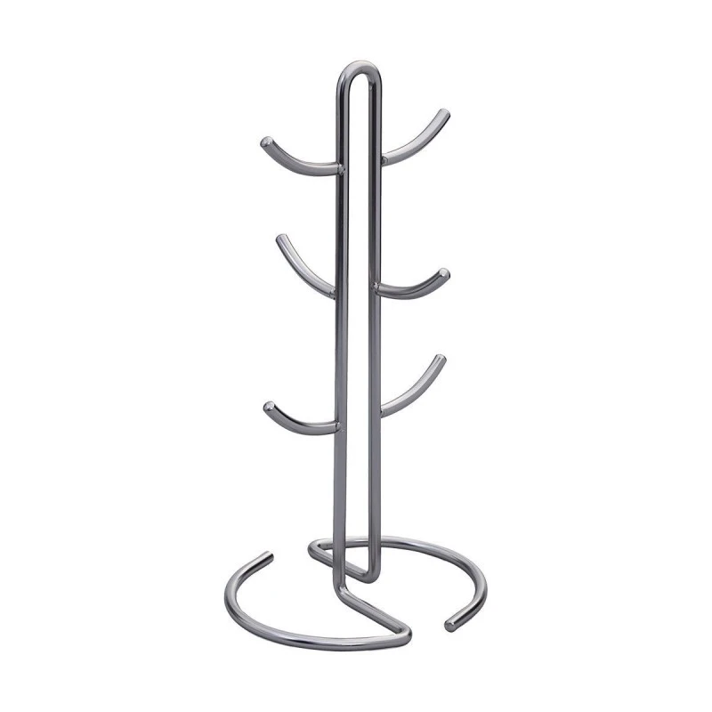 MUG RACK NICKEL ZINC ALLOY 6 HOOKS