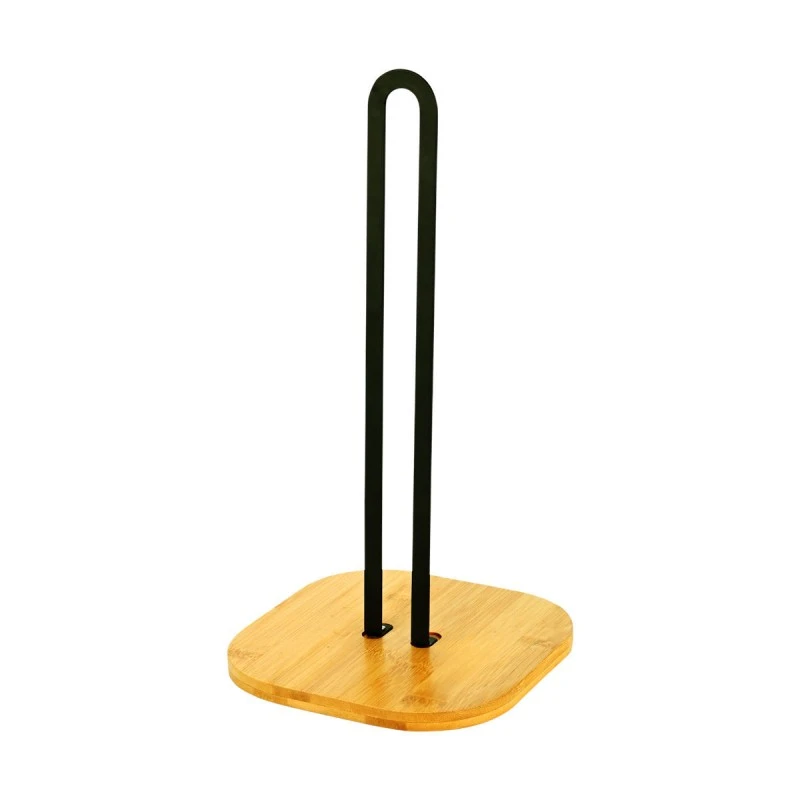ESTIA ΒΑΣΗ ΓΙΑ ΡΟΛΟ ΚΟΥΖΙΝΑΣ BAMBOO ESSENTIALS ΜΕΤΑΛΛΙΚΗ 16x16x31.3cm