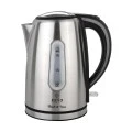 KETTLE BLACK &amp; INOX STAINLESS STEEL 2200w 1.7lt