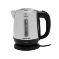 KETTLE BLACK &amp; INOX STAINLESS STEEL 1.2lt 1630w