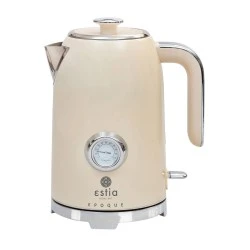 KETTLE RETRO EPOQUE STAINLESS STEEL 2200w 1.7lt CREAM KETTLE RETRO EPOQUE STAINLESS STEEL 2200w 1.7lt CREAM