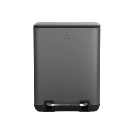 BATHROOM BIN CUBIC SOFT CLOSE 6lt GREY