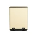 BATHROOM BIN CUBIC SOFT CLOSE 6lt IVORY