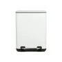 BATHROOM BIN CUBIC SOFT CLOSE 6lt WHITE