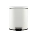 BATHROOM BIN OVOID SOFT CLOSE 6lt WHITE